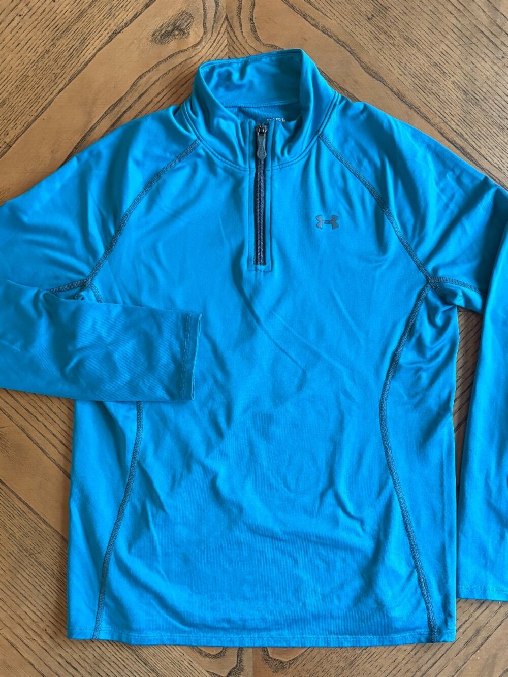Under Armour ColdGear Teal Quarter-Zip Pullover Youth Large / Women's XS-S